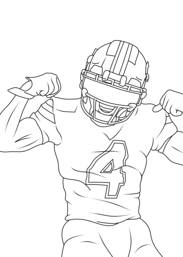 Desenhos de Jogador Básico Da NFL para colorir