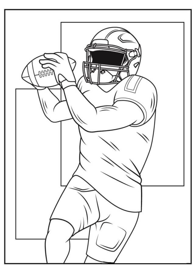 Desenhos de Jogador De Futebol Preparando Um Tiro para colorir