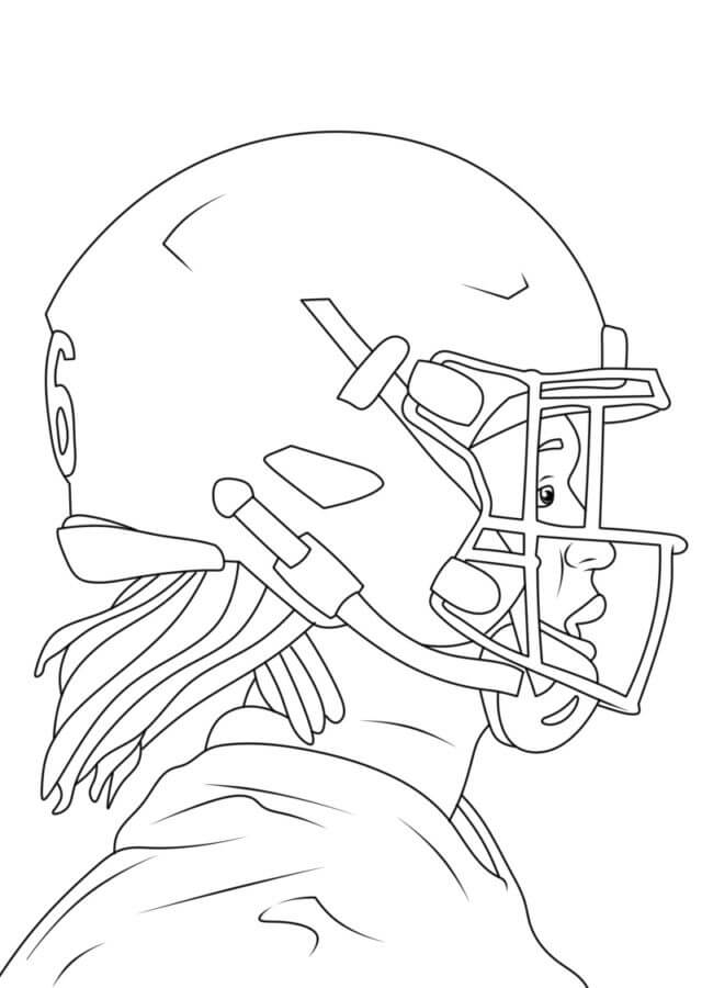 Desenhos de Jogador Normal Da NFL para colorir