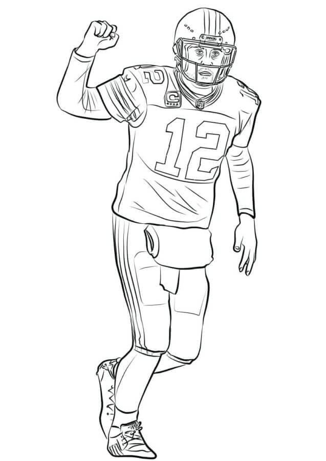 Desenhos de Jogador Número 12 Da NFL para colorir
