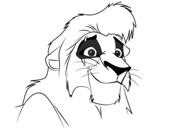 Desenhos de Leão Misericordioso, Bravo e Bondoso Simba para colorir