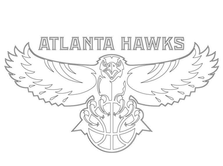 Desenhos de Logotipo Do Clube Hawks para colorir