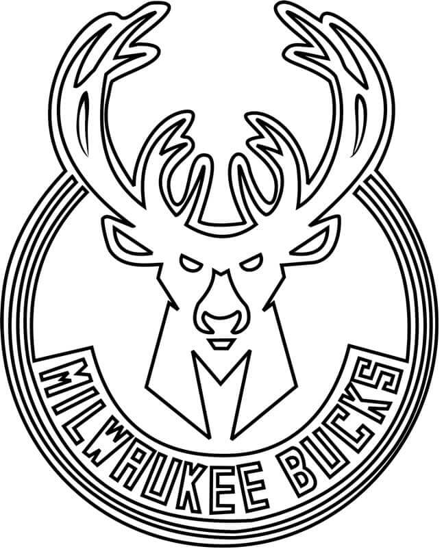 Logotipo Do NBA Bucks para colorir