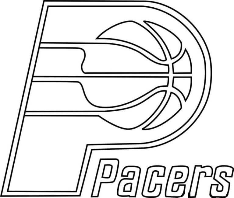 Logotipo Do NBA Pacers para colorir