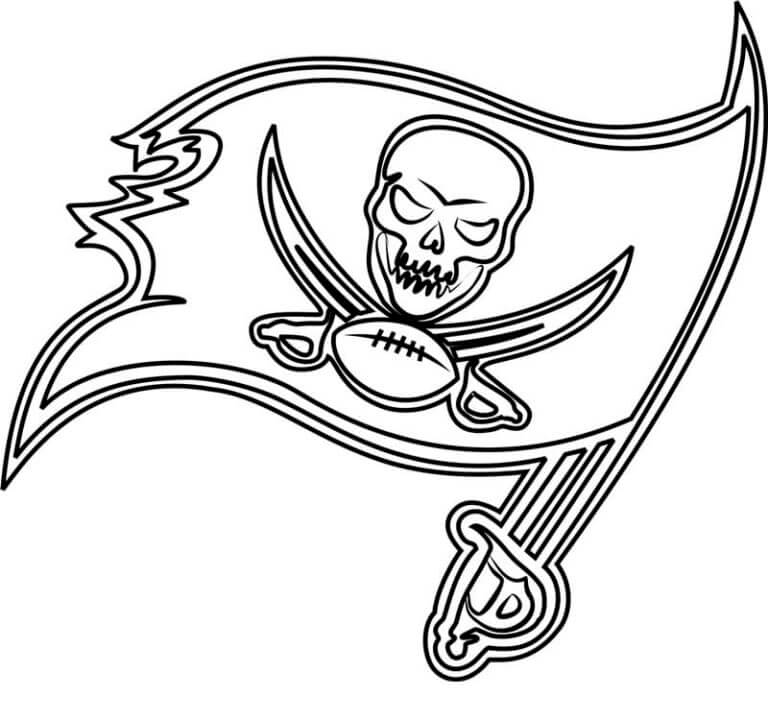 Logotipo Do Tampa Bay Buccaneers NFL Club para colorir