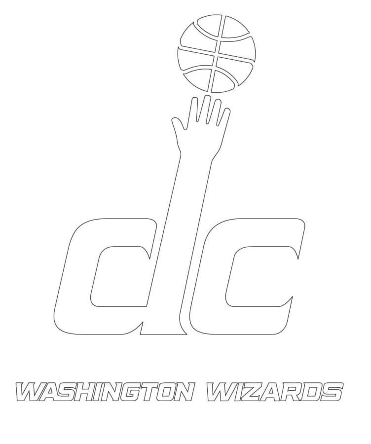 Desenhos de Logotipo Dos Wizards De Washington para colorir