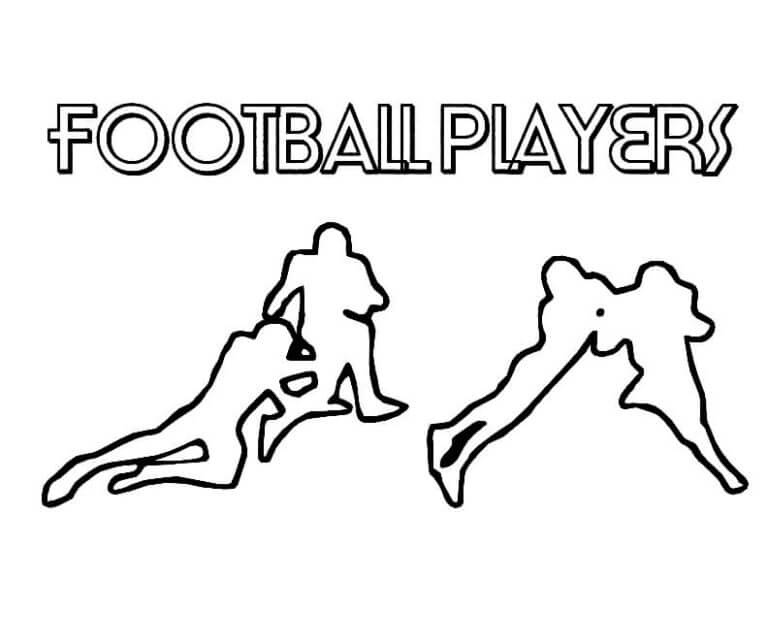 Desenhos de Luta De Jogadores De Futebol para colorir
