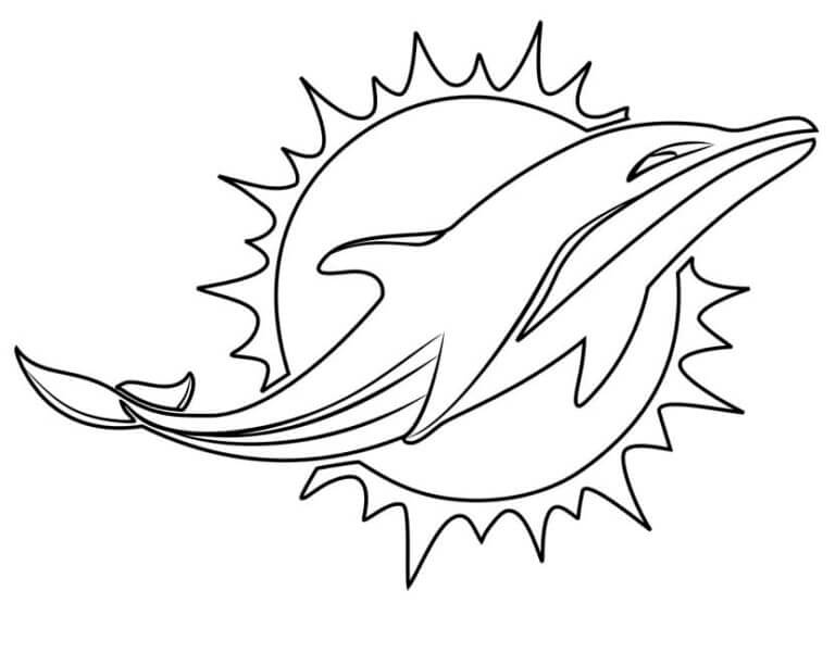 Desenhos de Miami Dolphins NFL Clube para colorir