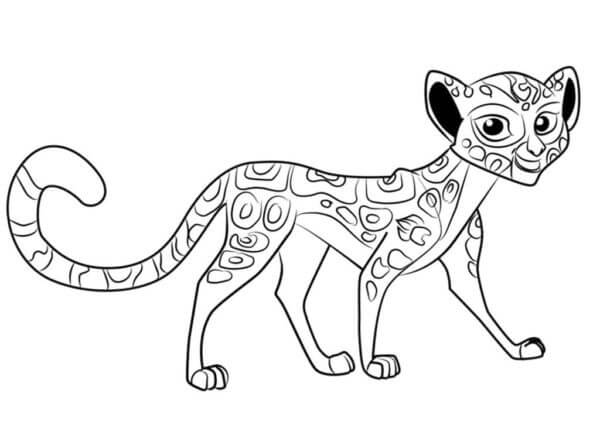 Desenhos de O Único Membro Feminino Do Destacamento Da Guarda Do Leão para colorir
