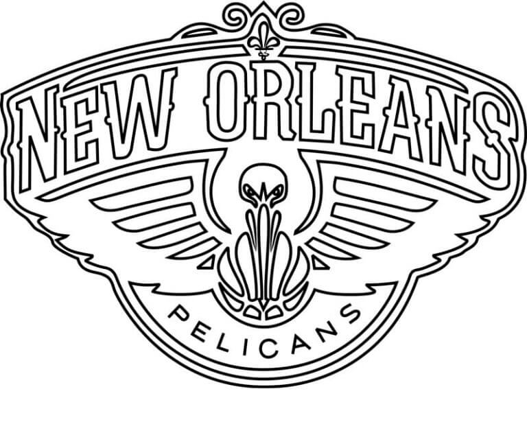 Desenhos de Pelicans Club NBA para colorir