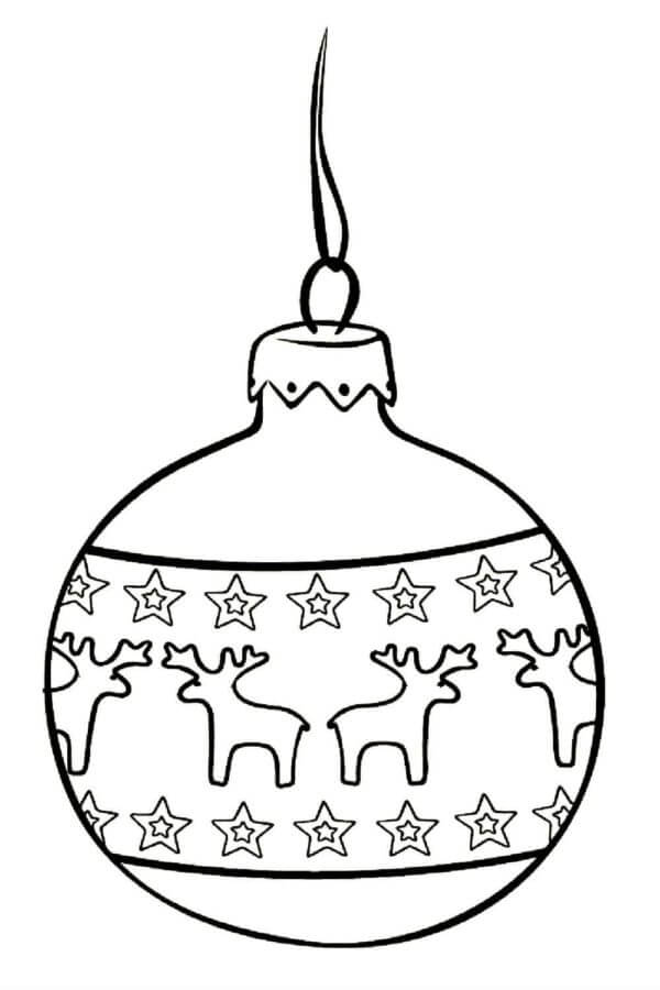 Desenhos de Popular Decoração Da Árvore De Natal para colorir