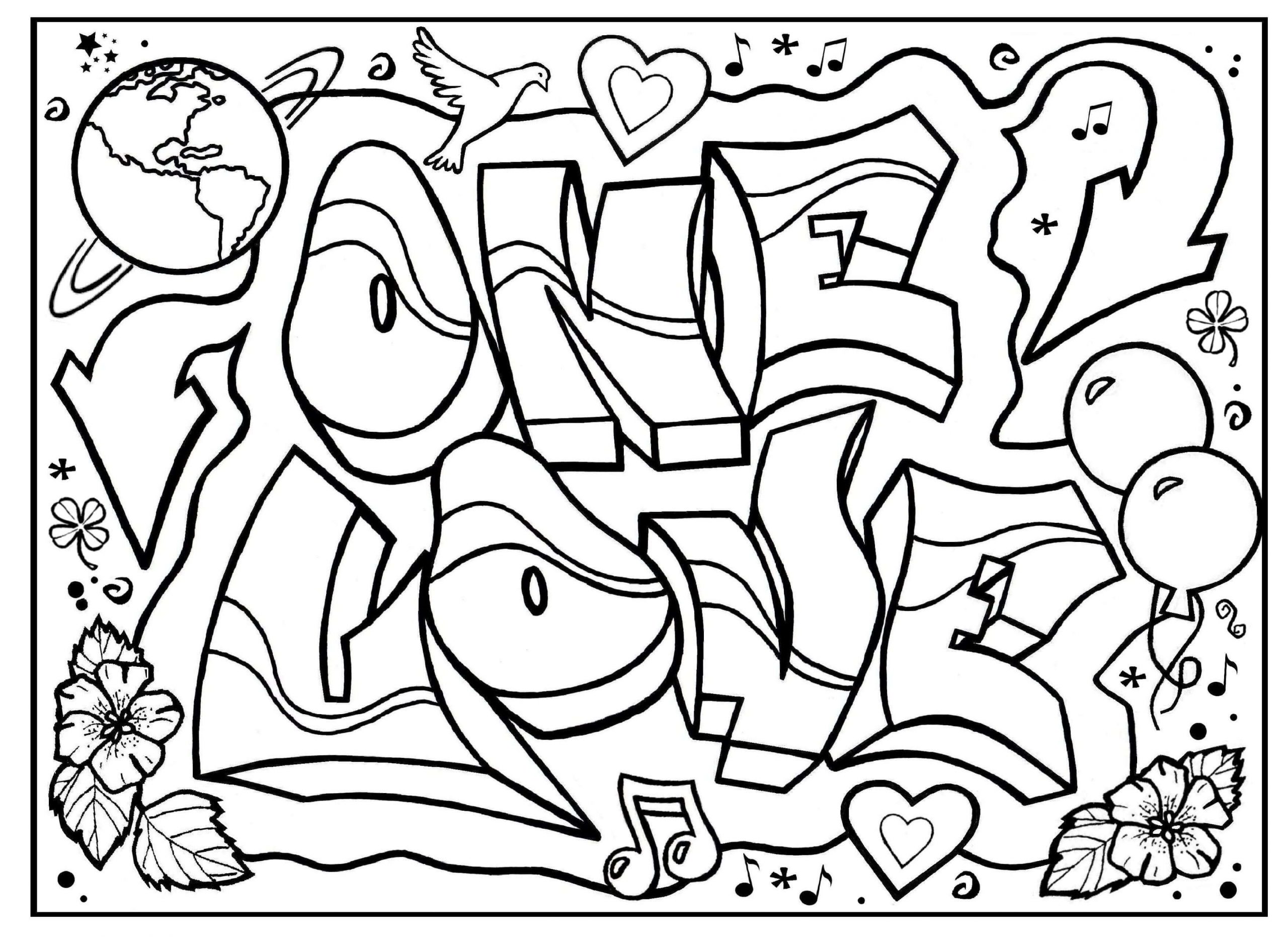 Desenhos de Tornar O Graffiti Mais Brilhante para colorir