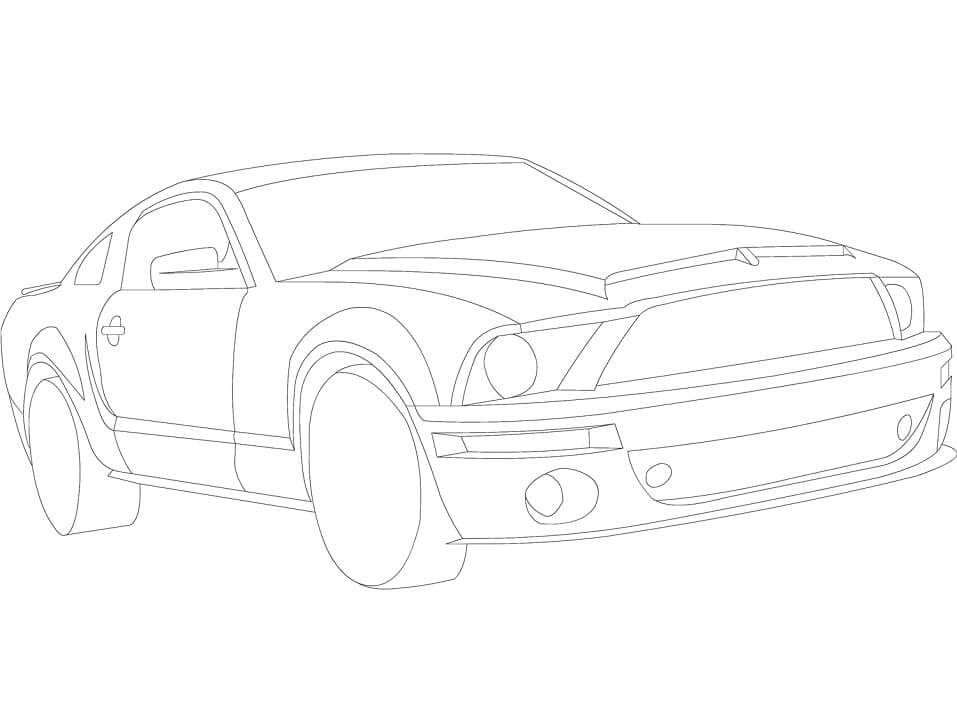Desenhos de Ford Mustang para colorir
