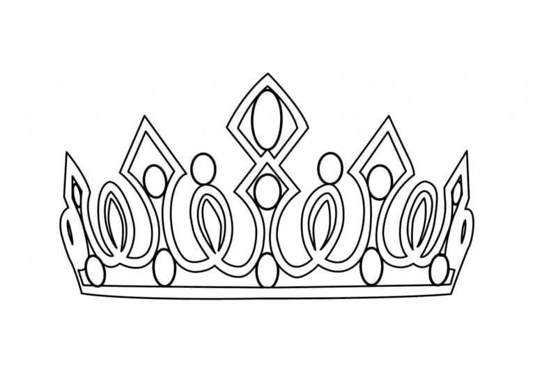 Wspaniała Korona Królowej para colorir