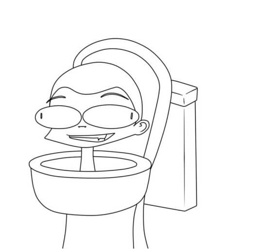 Desenhos de Skibidi Toilet para Colorir
