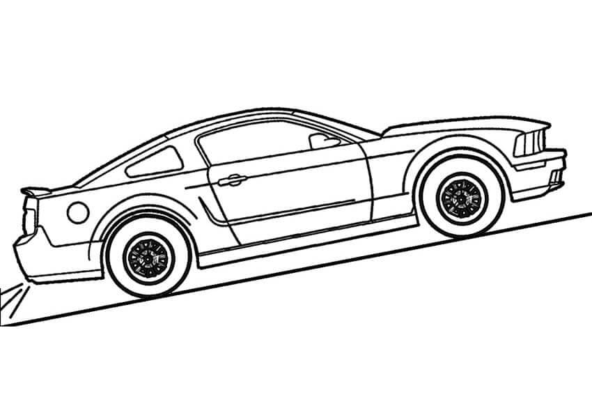 Desenhos de Ford Mustang Grátis para colorir