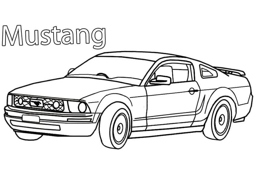 Incrível Ford Mustang para colorir