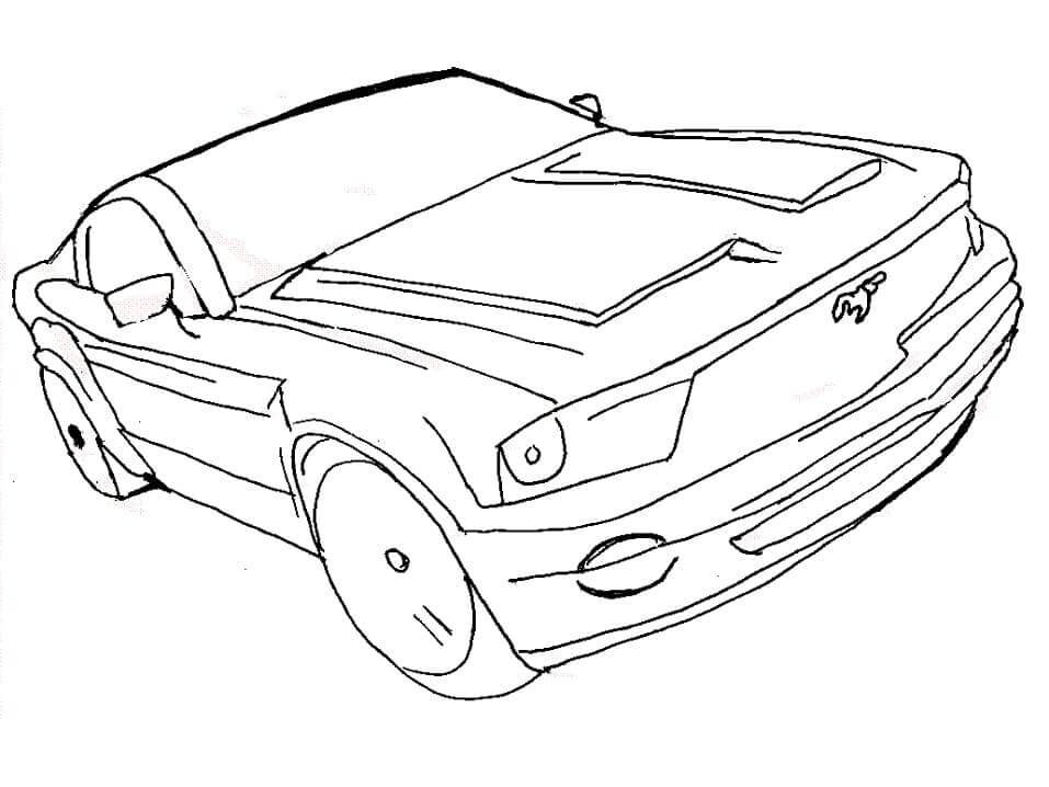 Desenhos de Liberte o Mustang para colorir