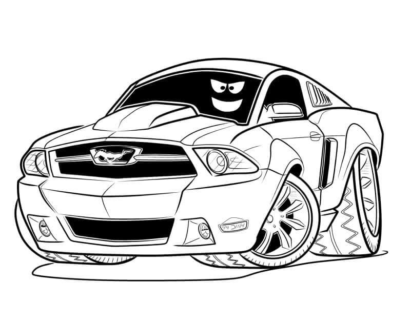 Desenhos de Mustang Para Imprimir para colorir