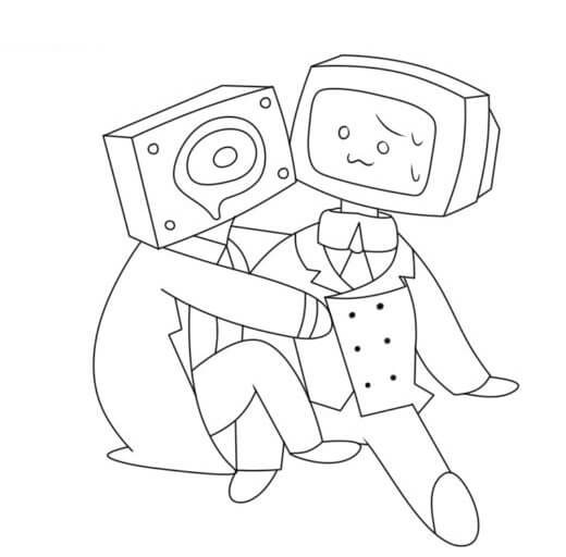 Desenhos de Orador Bonito e Homem Da TV para colorir