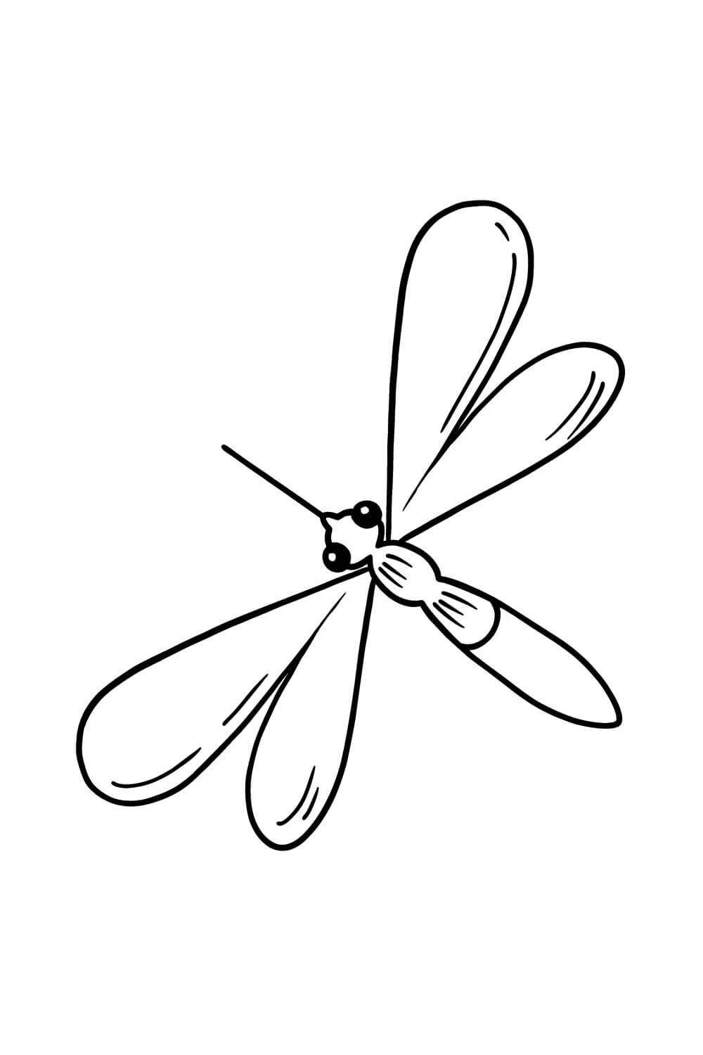 Desenhos de Pequeno Mosquito para colorir
