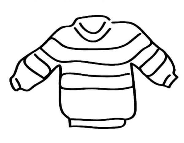 Suéter Listrado para colorir