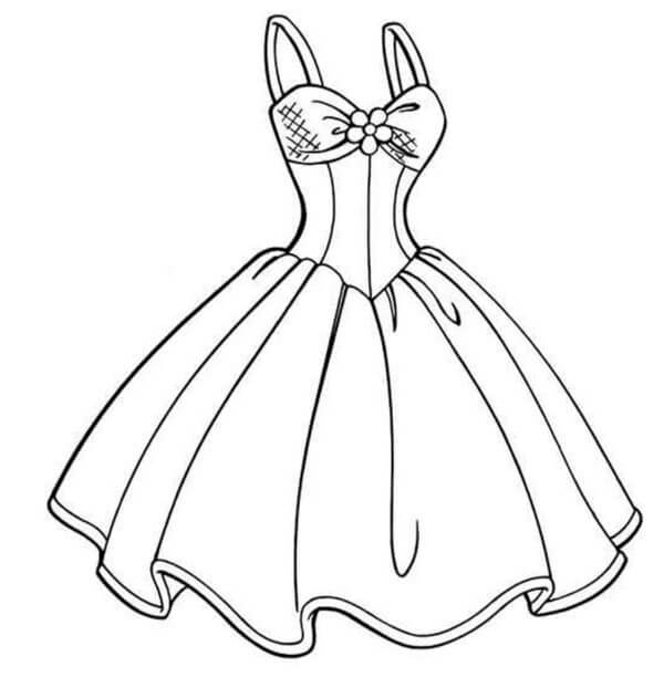 Desenhos de Vestido De Princesa para colorir