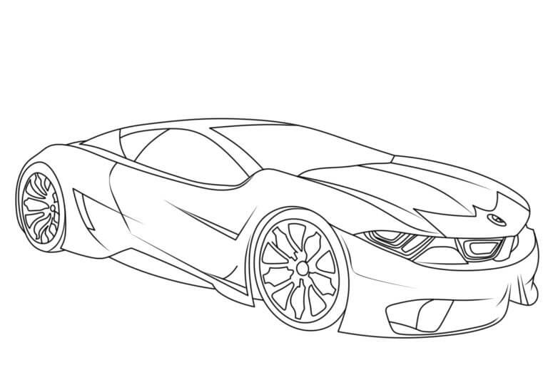 Desenhos de BMW I8 para colorir