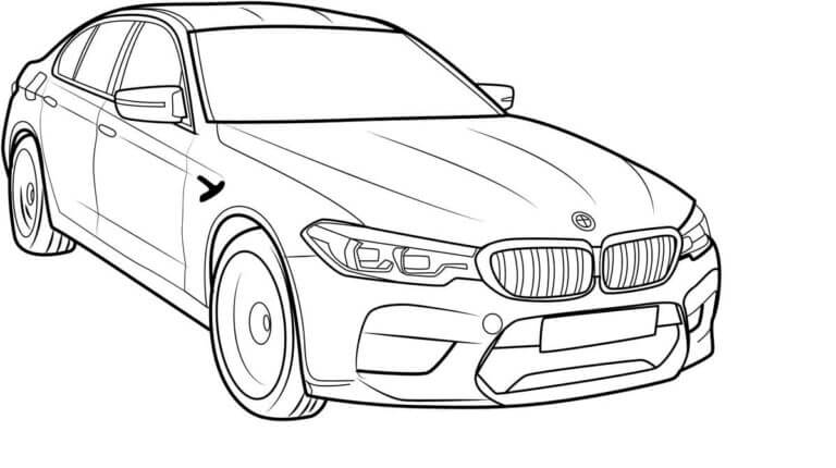 Carro BMW Confortável para colorir