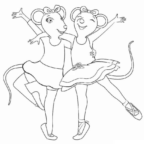 Dança Dos Ratos para colorir