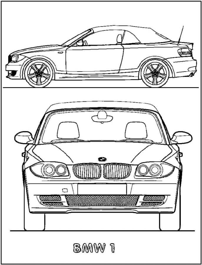 Desenho BMW para colorir