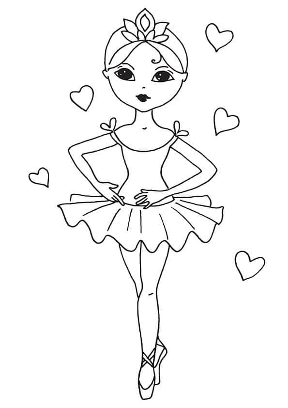 Desenhos de Doce Bailarina para colorir