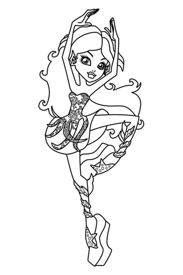 Linda Bailarina para colorir