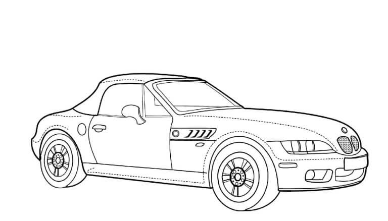 Desenhos de Pequeno BMW para colorir