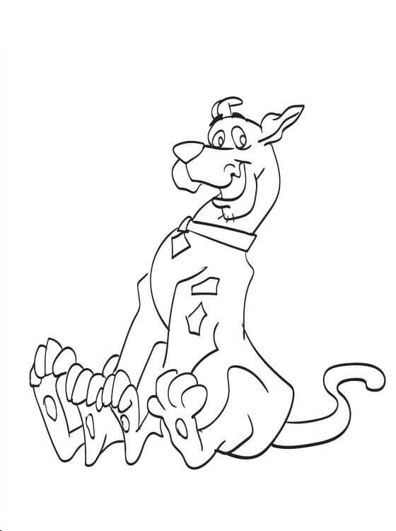 Scooby-Doo Normal para colorir