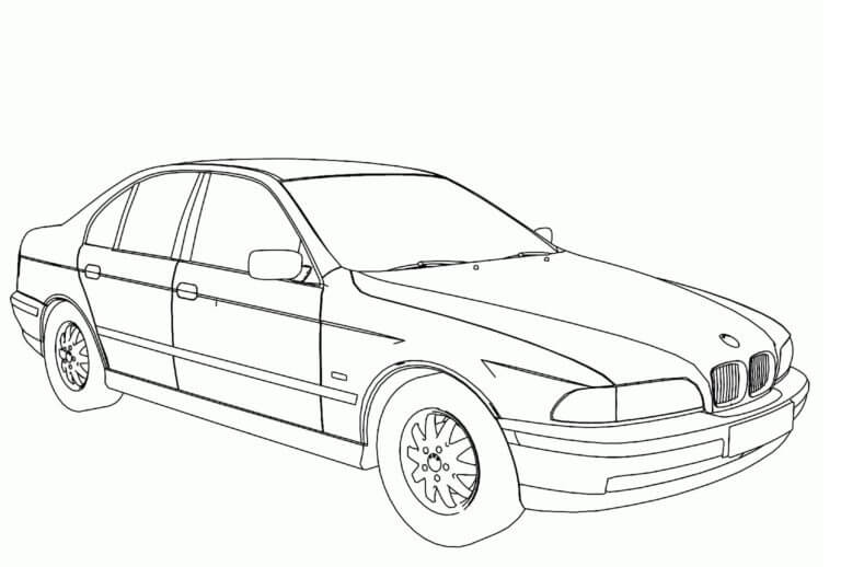 Desenhos de Sedã BMW para colorir