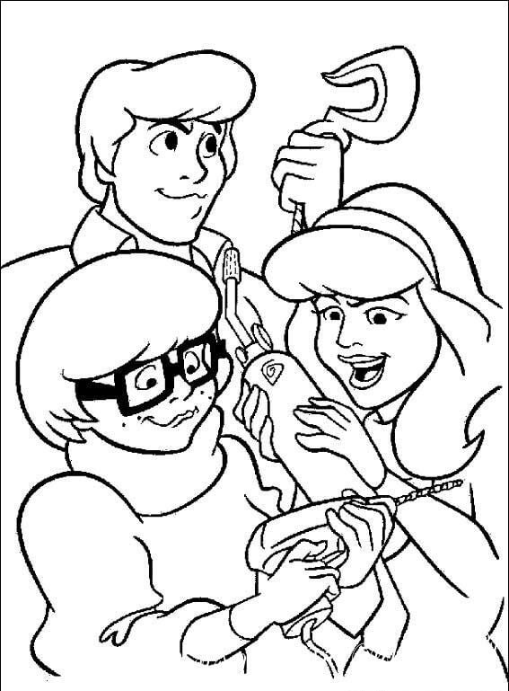 Desenhos de Velma Dinkley e Amigos para colorir