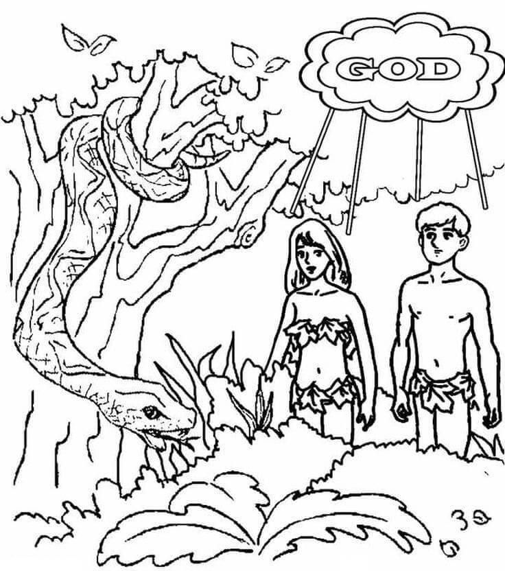 Desenhos de The First People in The Whole World para colorir
