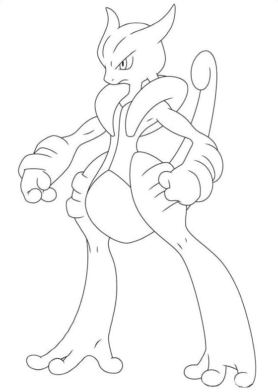 Desenhos de Mega Mewtwo para colorir