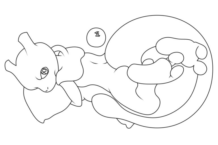 Desenhos de Ataque Mewtwo para colorir