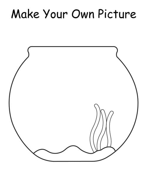 Desenhos de Belo Aquário para colorir