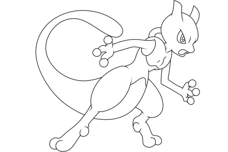 Desenhos de Bem Mewtwo para colorir