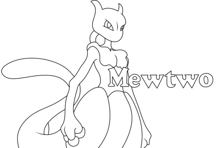 Desenhos de Mewtwo Legal para colorir