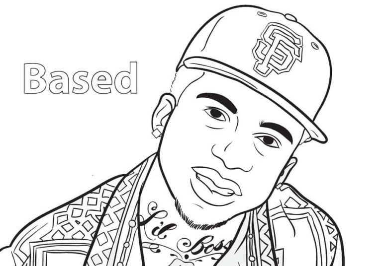 Desenhos de Rapper Lil Boss para colorir