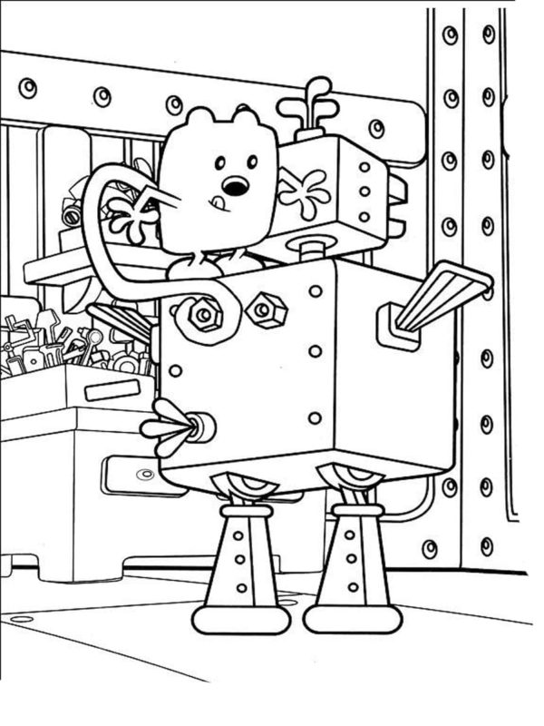 Desenhos de Robot Hugs Wubbzy para colorir