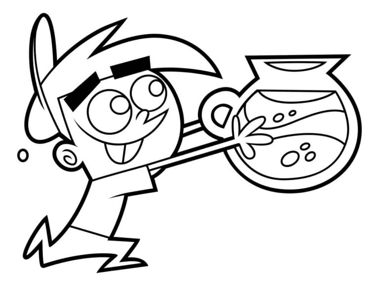 Desenhos de The Magic Potion Is Carried By Timmy para colorir