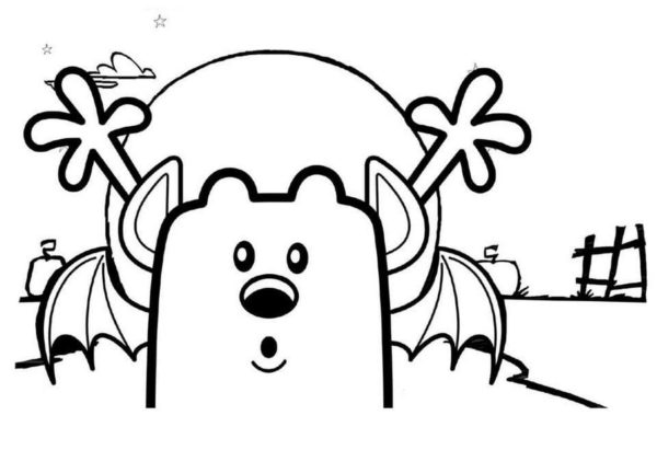 Desenhos de Wubbzy In Halloween para colorir