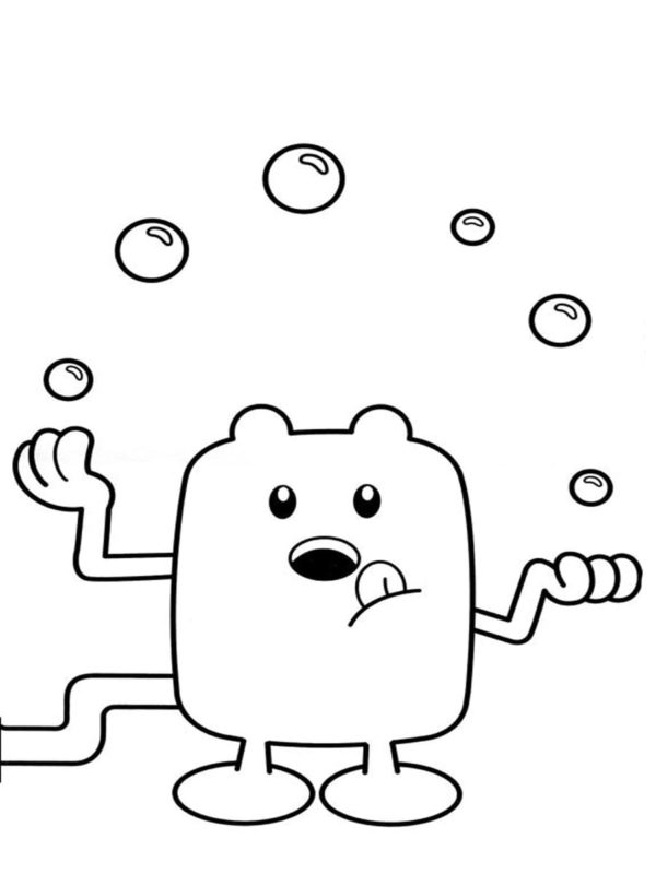 Desenhos de Wubbzy Juggles Bubbles para colorir