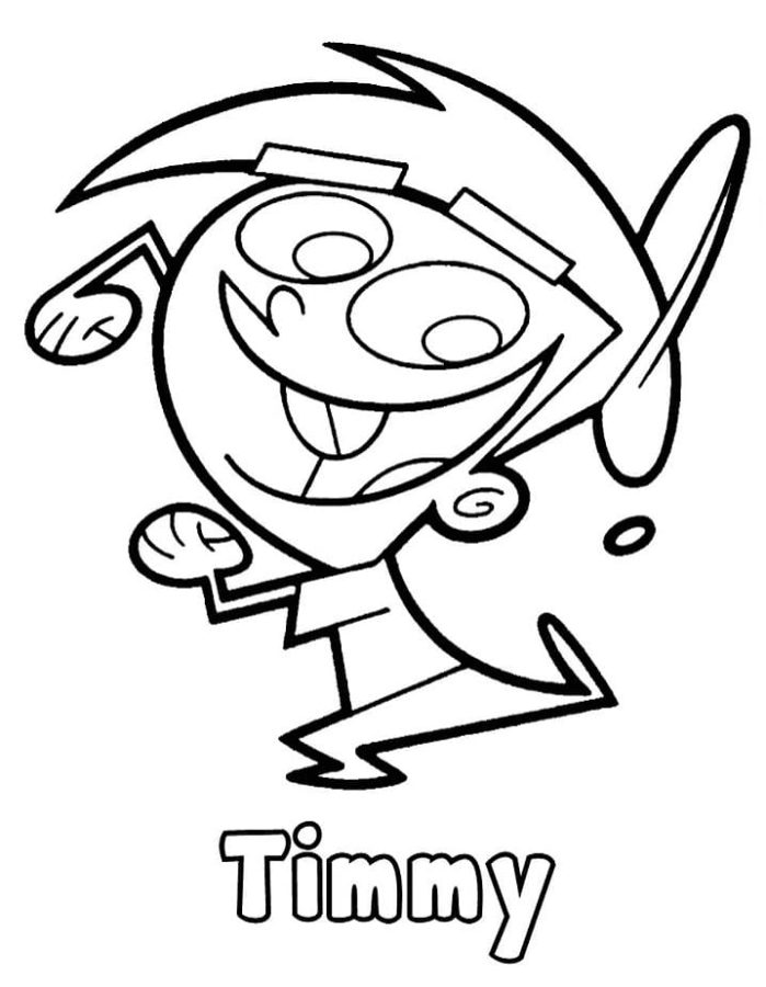 Desenhos de Caro Timmy Turner para colorir