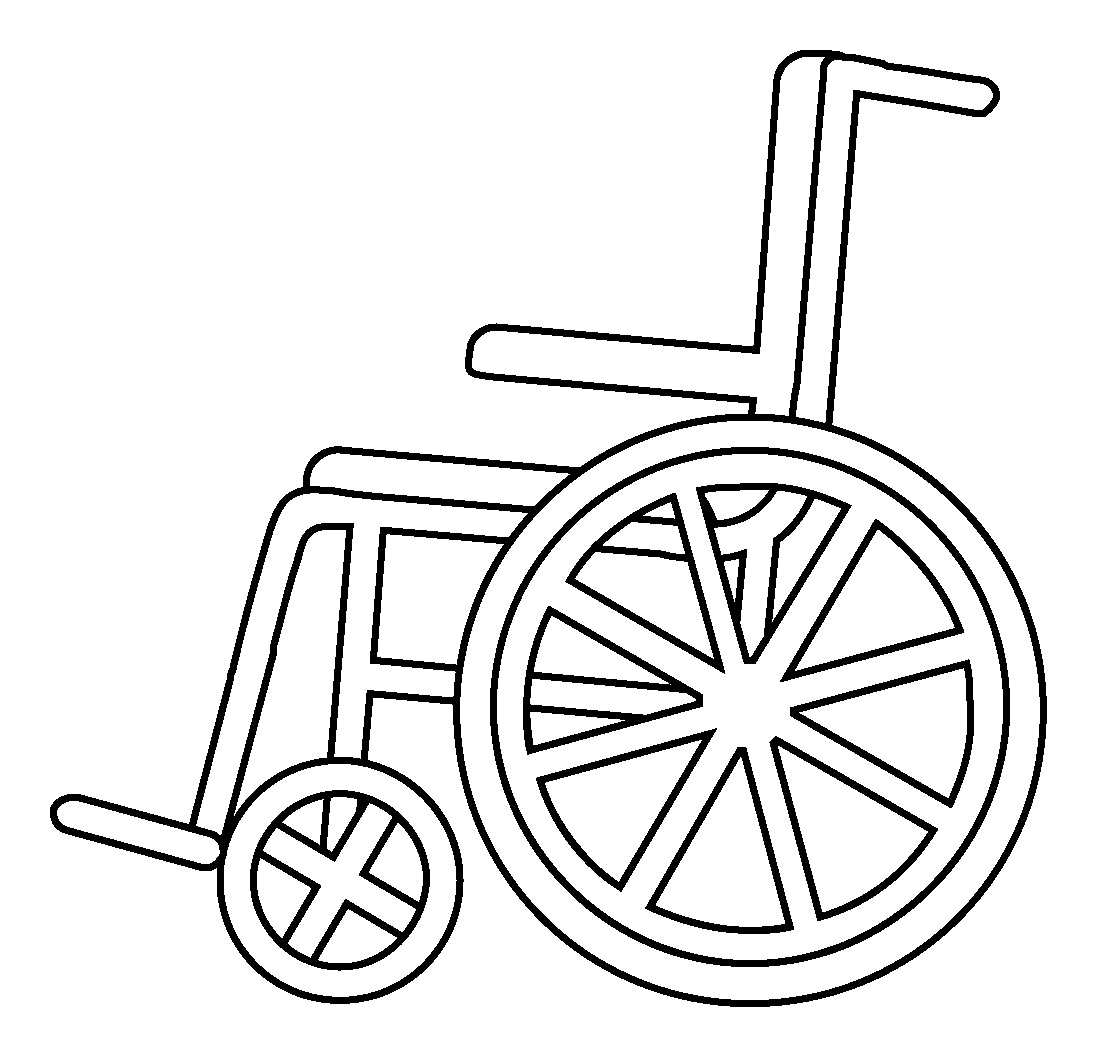 Emoji de Cadeira de Rodas Manual para colorir